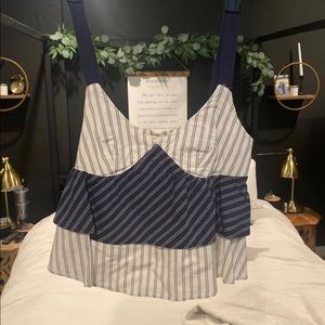 Joie pleaded crop top BNWT